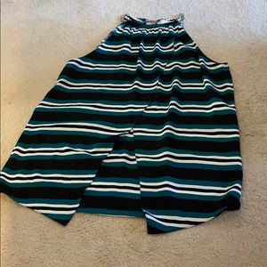 COPY - Michael Kors halter flyaway top with chain accent